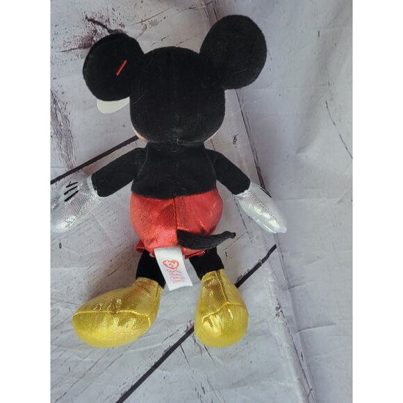 Ty Beanie Buddies Collection Sparkle Mickey Mouse Disney 8 Inches - Picture 4 of 6